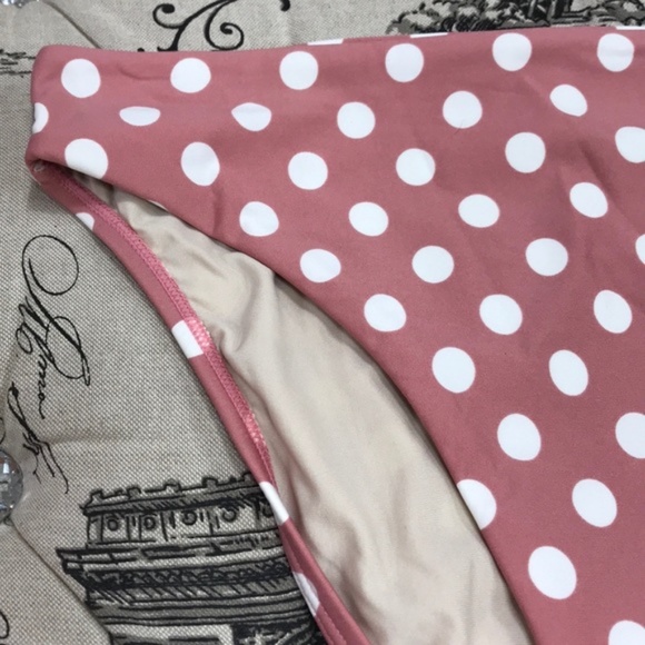 PILYQ Kimmy High Waisted Polka Dot Bikini Bottoms - Picture 5 of 8